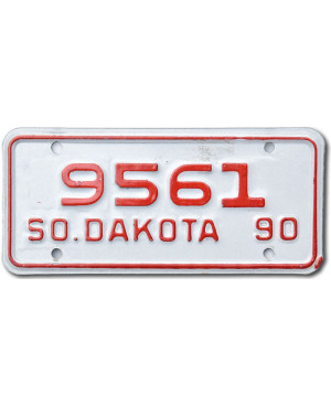Motocyklowa Tablica Rejestracyjna USA South Dakota 9561