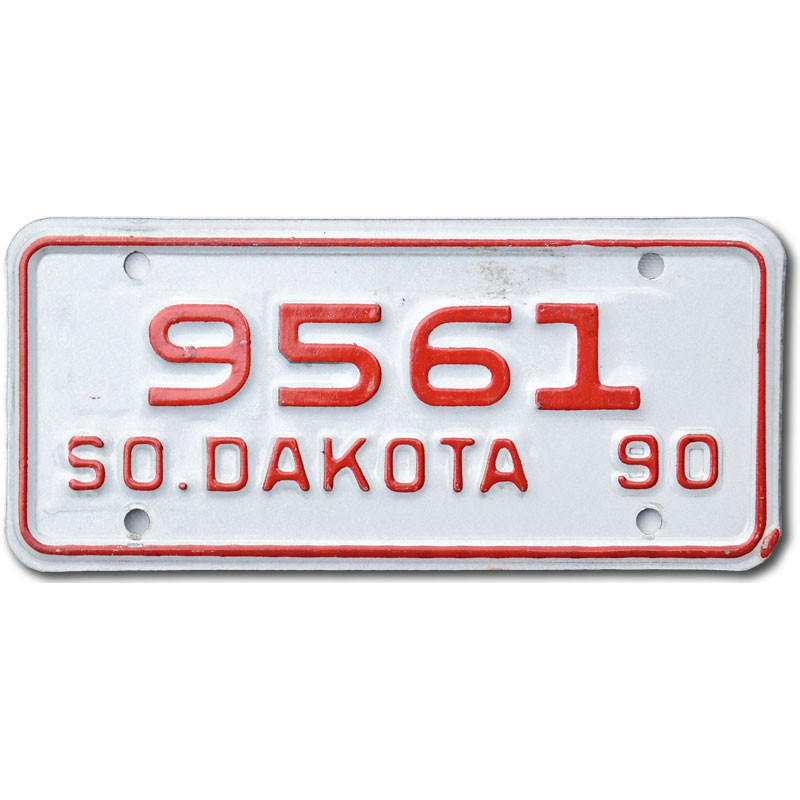 Motocyklowa Tablica Rejestracyjna USA South Dakota 9561