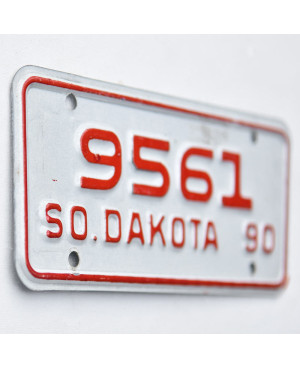 Motocyklowa Tablica Rejestracyjna USA South Dakota 9561
