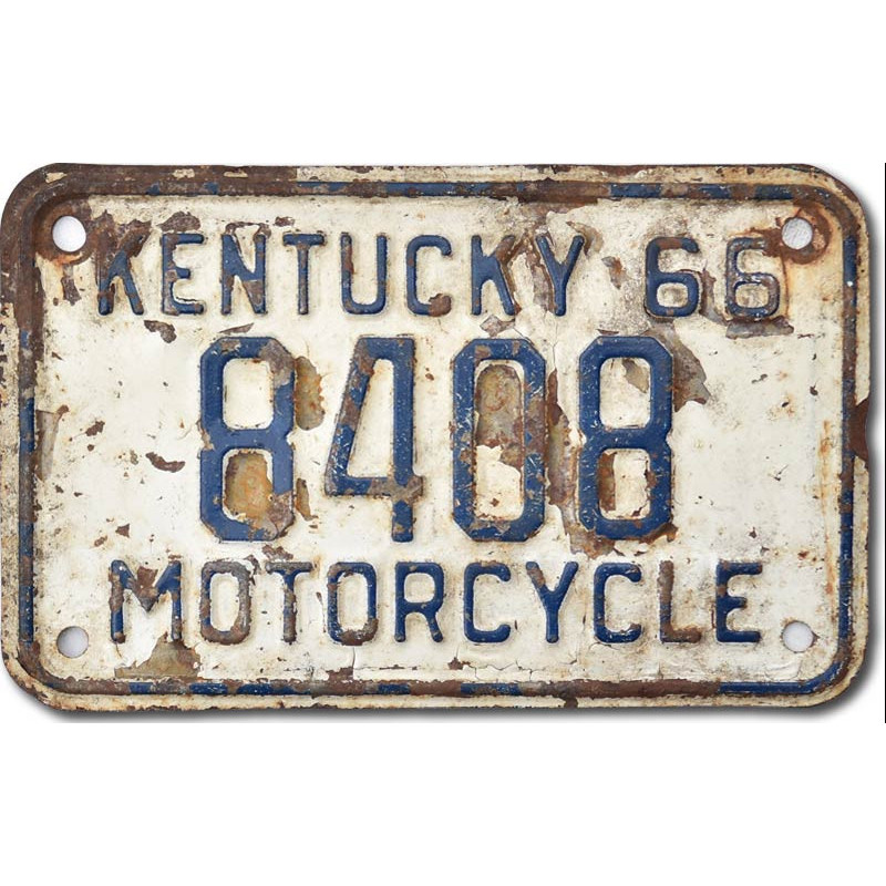 Motocyklowa Tablica Rejestracyjna USA Kentucky 8408