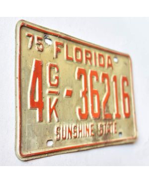 Tablica rejestracyjna USA Florida 1975 Sunshine State 4GH-36616