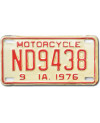 Americká SPZ Iowa ND9438 moto
