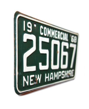 Tablica rejestracyjna USA New Hampshire 1968 Commercial 25067
