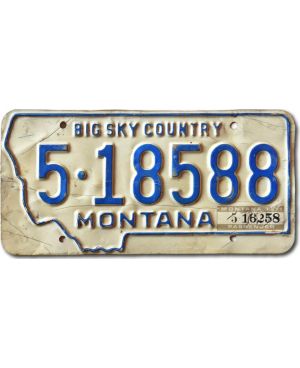 Tablica rejestracyjna USA Montana 1970 Big Sky Country 5-18588