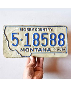 Tablica rejestracyjna USA Montana 1970 Big Sky Country 5-18588