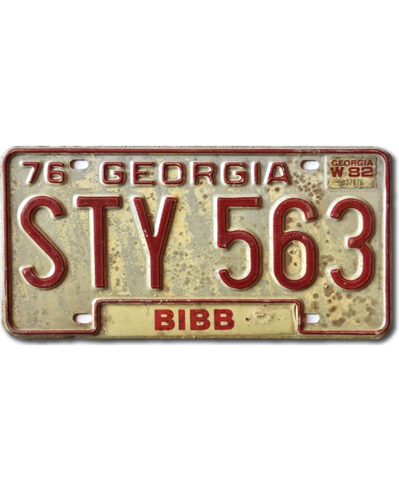 Tablica rejestracyjna USA Georgia 1976 STY 563
