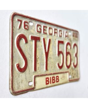 Tablica rejestracyjna USA Georgia 1976 STY 563
