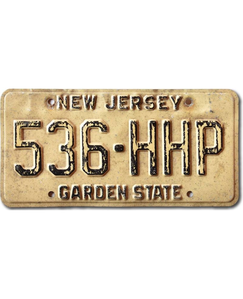 Tablica rejestracyjna USA New Jersey Garden State 536-HHP