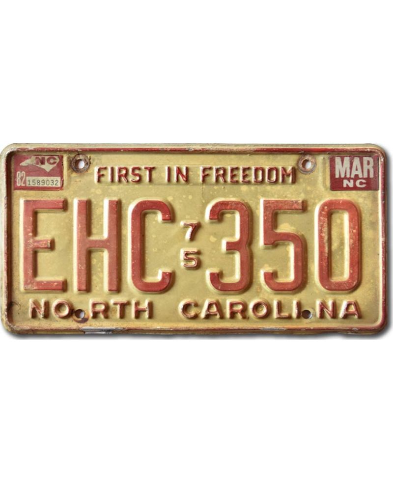 Americká SPZ North Carolina 1975 Freedom EHC-350