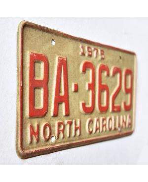 Americká SPZ North Carolina 1975 BA-3629