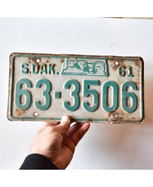 Americká SPZ South Dakota 1961 Mount Rushmore 63-3506