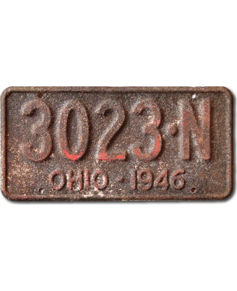 Americká SPZ Ohio 1946 Antique 3023-N