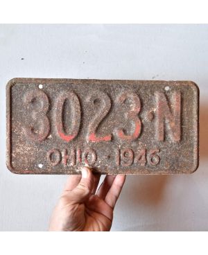 Americká SPZ Ohio 1946 Antique 3023-N