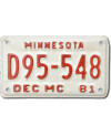 Americká SPZ Minnesota D95-548 moto