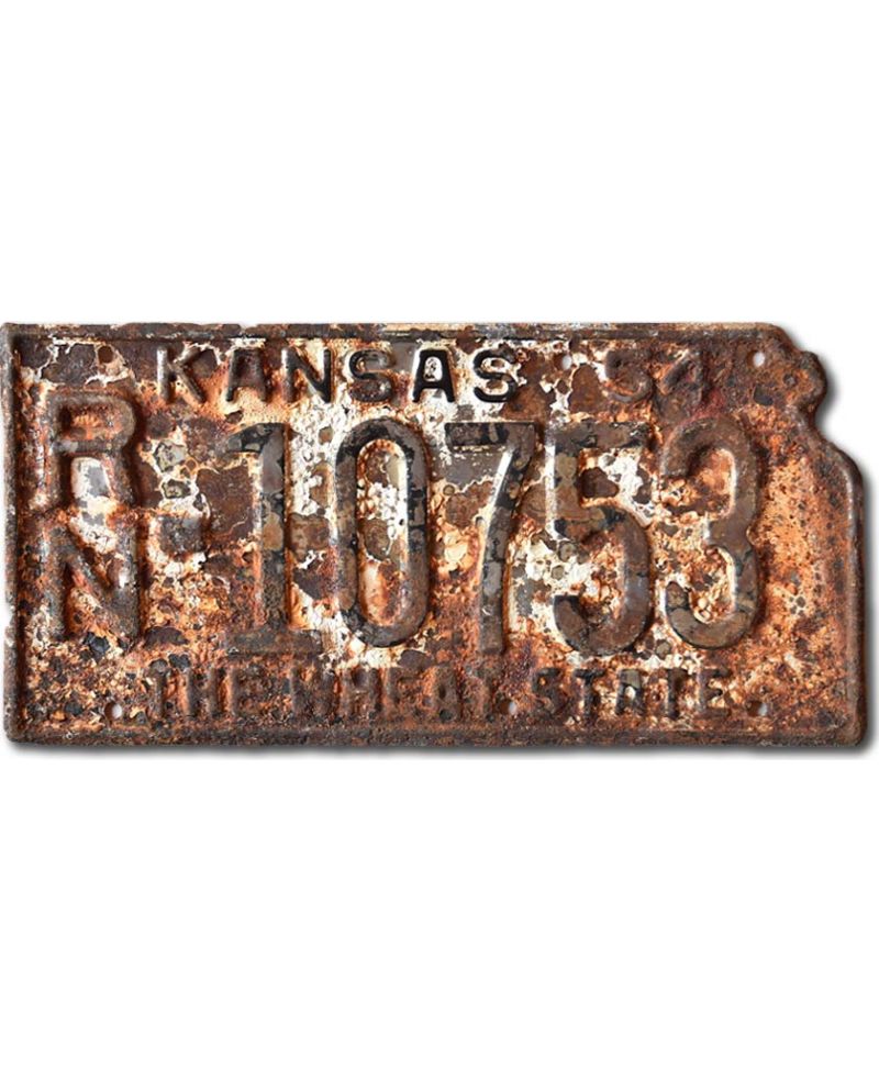 Tablica rejestracyjna USA Kansas 1954 The Wheat State RN-10753