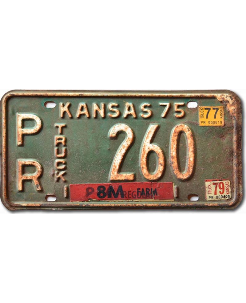Tablica rejestracyjna USA Kansas 1975 Truck PR-260