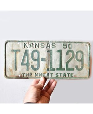 Tablica rejestracyjna USA Kansas 1950 The Wheat State T49-1129