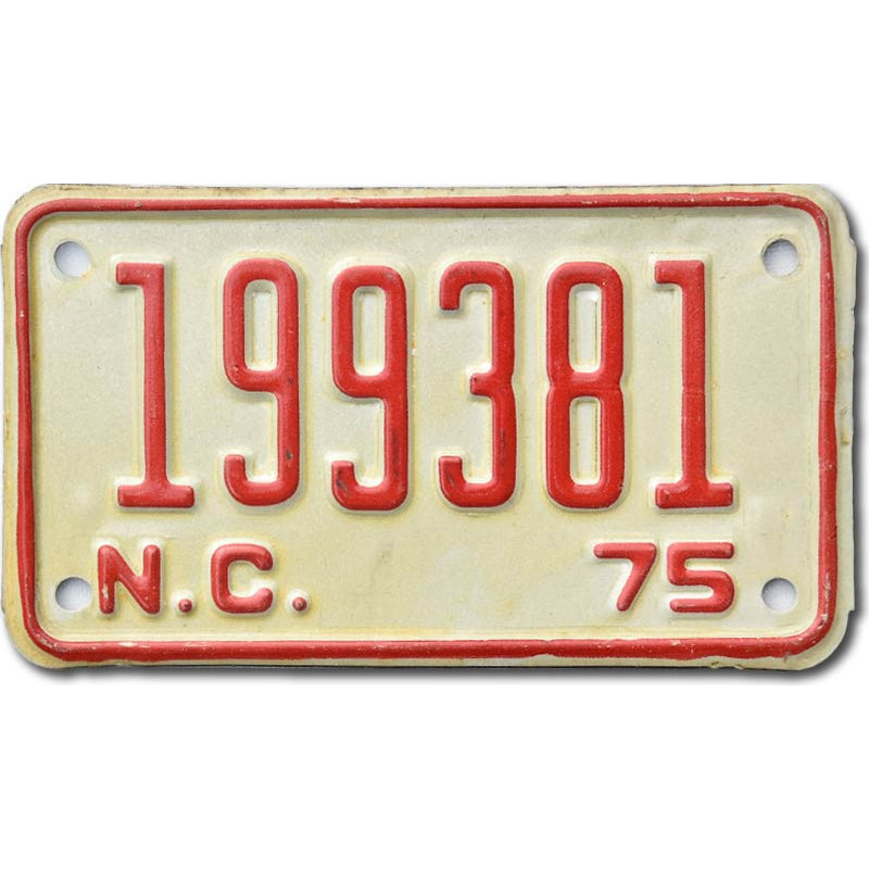 Americká SPZ North Carolina 199381 moto