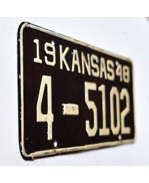 Americká SPZ Kansas 1948 Black 4-5102