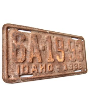 Tablica rejestracyjna USA Idaho 1938 Antique 6A-19-93