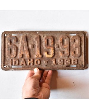 Tablica rejestracyjna USA Idaho 1938 Antique 6A-19-93