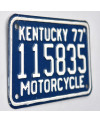 Americká SPZ Kentucky 1977 Blue 115835 moto