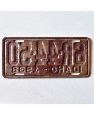 Tablica rejestracyjna USA Idaho 1938 Brown 6R-44-50