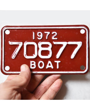 Americká SPZ Boat 1972 Red 70877