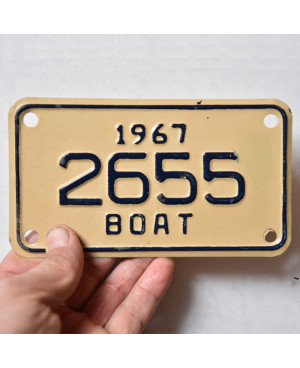 Americká SPZ Boat 1967 Creamy 2655