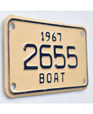 Americká SPZ Boat 1967 Creamy 2655