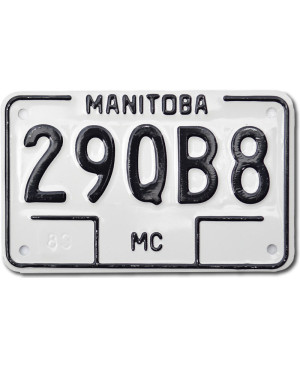 Kanadská SPZ Manitoba 29QB8 moto