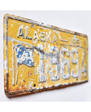 Americká SPZ Alaska 1951 Antique 19694