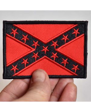 Naszywka Flaga Konfederacji Red 9 cm x 6 cm