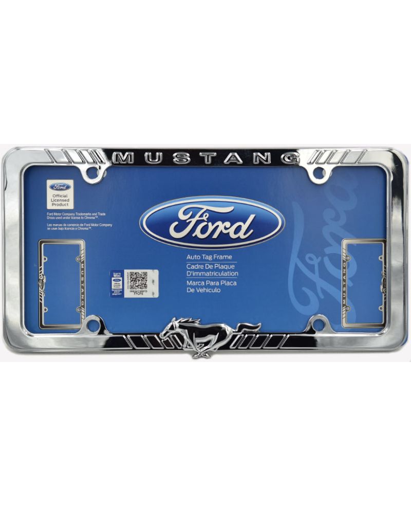 copy of Ramka nRamka na amerykańskie tablice rejestracyjne Ford Mustang chromowana stal