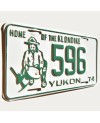 Kanadyjska tablica rejestracyjna Yukon 1974 Home Of The Klondike 596