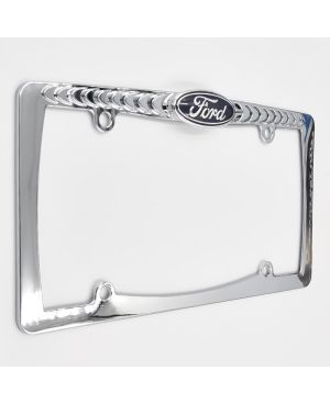 Ramka na amerykańskie tablice rejestracyjne Ford chromowana stal
