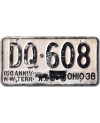 Tablica rejestracyjna USA Ohio 1938 Anniversary DQ-608