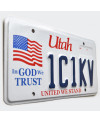 Tablica rejestracyjna USA Utah In God We Trust