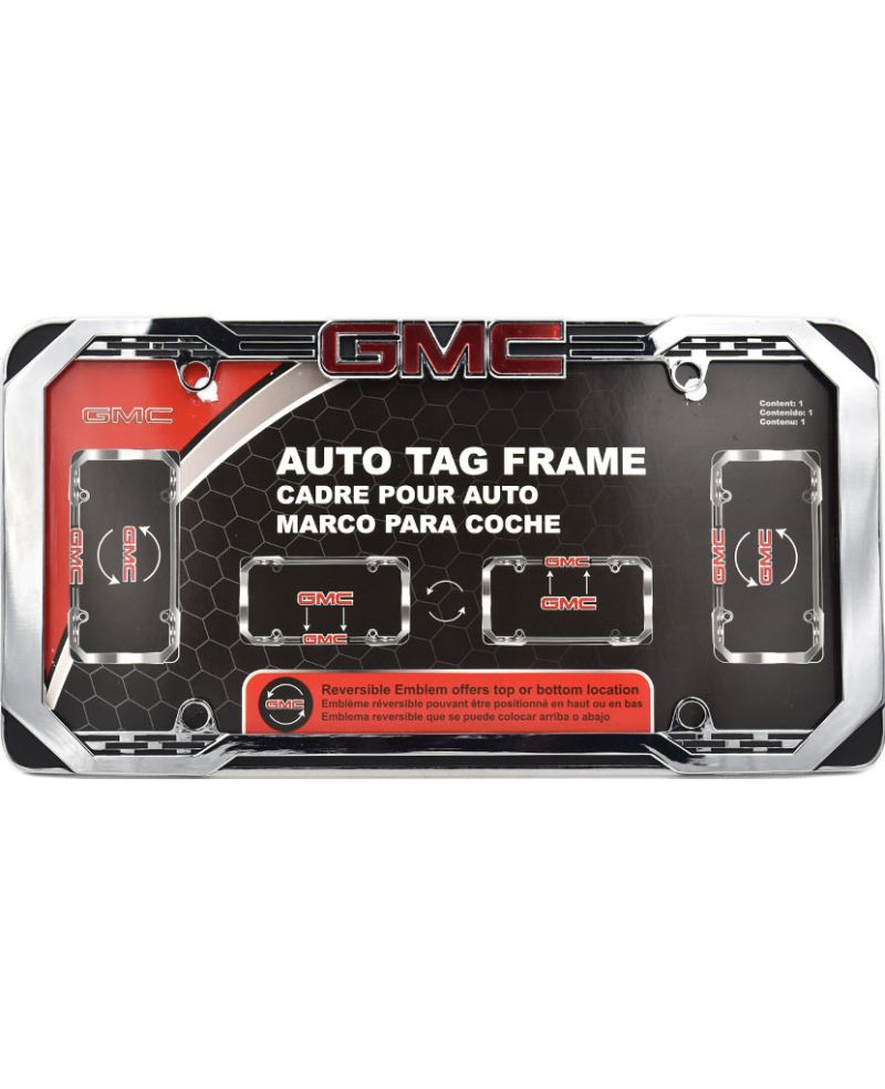 Ramka na amerykańskie tablice rejestracyjne GMC chromowana stal