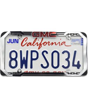 Ramka na amerykańskie tablice rejestracyjne GMC chromowana stal