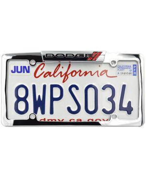 Ramka na amerykańskie tablice rejestracyjne Dodge chromowana stal