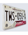 Meksykańska tablica rejestracyjna Puebla TWS-050-A