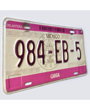 Meksykańska tablica rejestracyjna Interstate Truck 984-EB-5