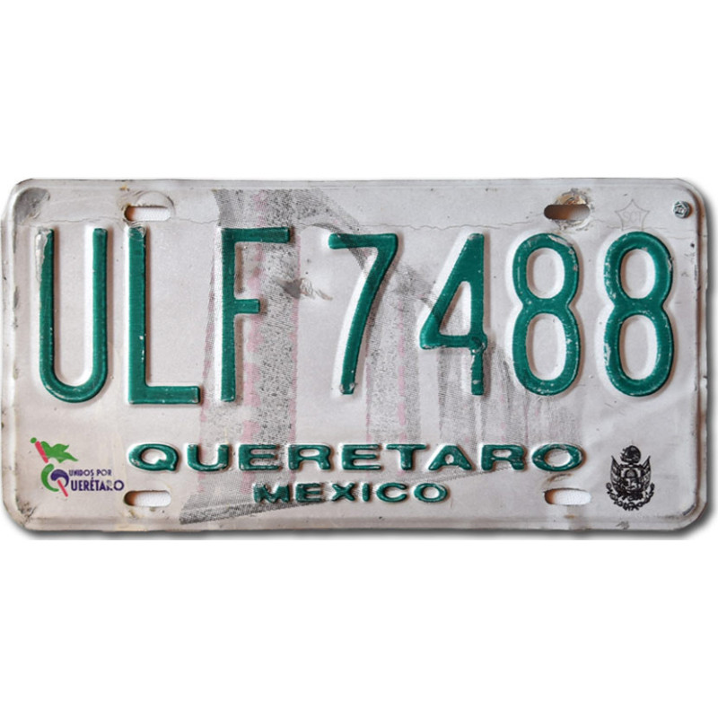 Meksykańska tablica rejestracyjna Gueretaro ULF 7488