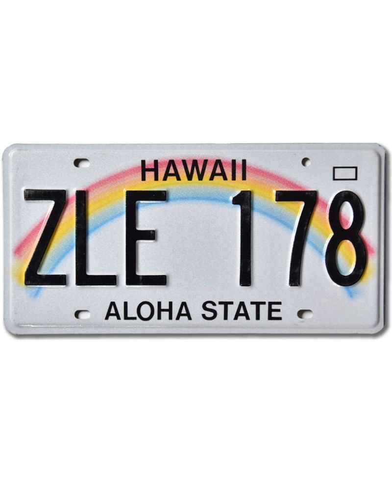 Americká SPZ Hawaii Aloha Rainbow ZLE 178
