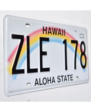 Americká SPZ Hawaii Aloha Rainbow ZLE 178