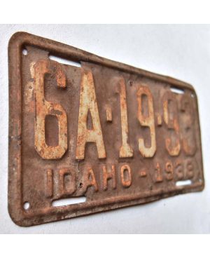Tablica rejestracyjna USA Idaho 1938 Brown 6A-19-93