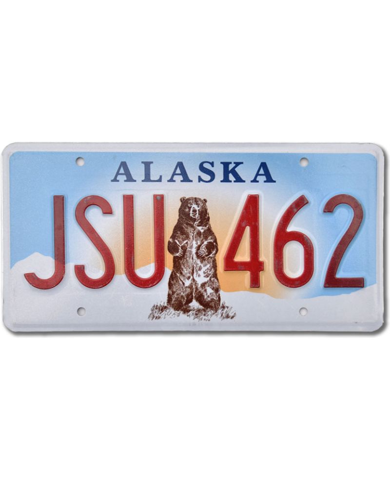 Americká SPZ Alaska Grizzly Bear JSU 462