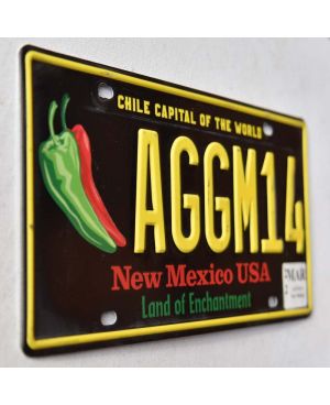 Tablica rejestracyjna USA New Mexico Chile Capital AGGM14