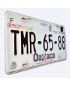 Meksykańska tablica rejestracyjna Oaxaca TMR-65-88
